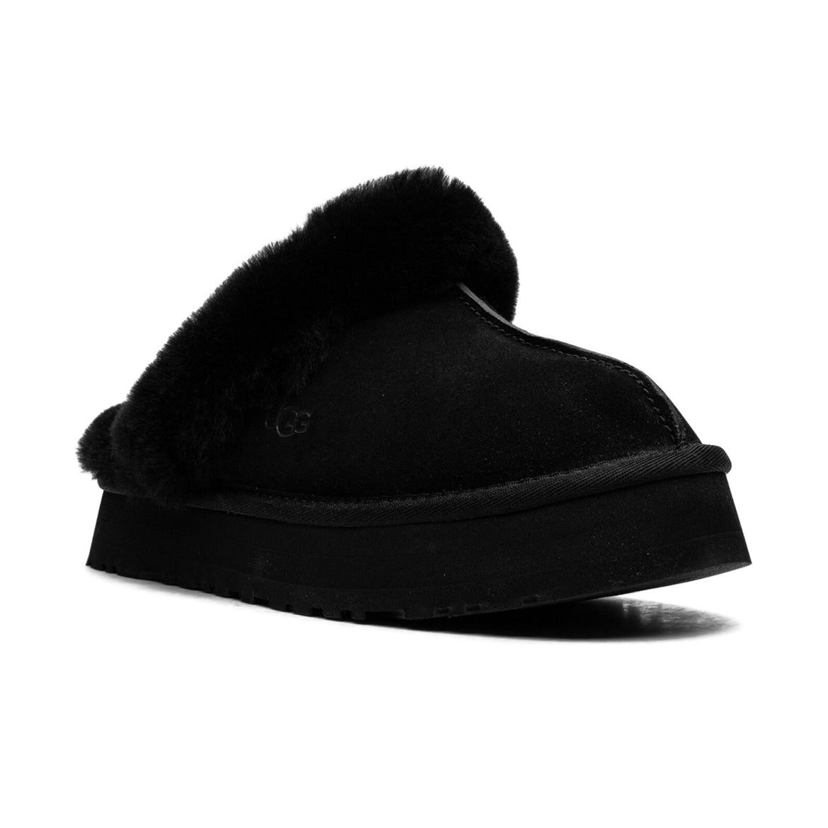 Ugg - Slippers Black con forro de pelo