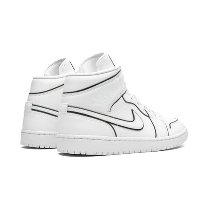 Air Jordan 1- Mid Iridescent Reflective White